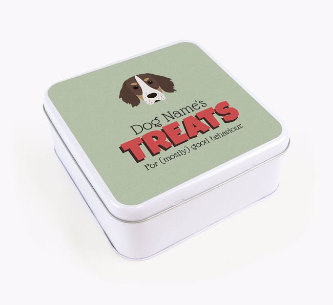 Personalised Retro Design Square Tin for your {breedFullName}